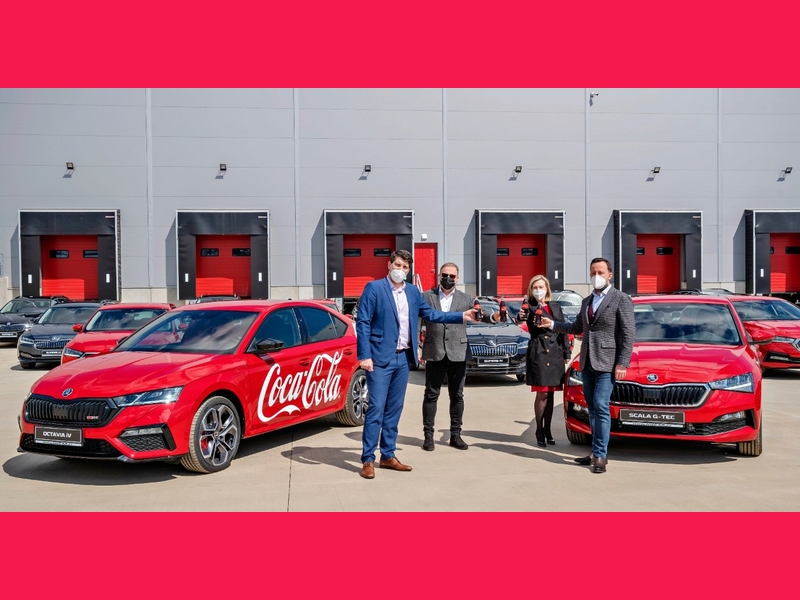 Plug-in hybridy a CNG vozy Škoda pro Coca-Colu